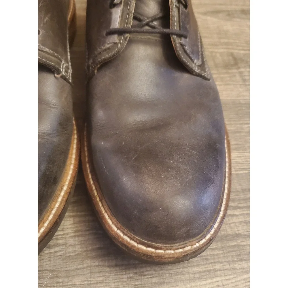Ecco Kenton Plaine Toe Lace Up Oxford Shoes Mens Size 41 US‎ 7-7.5 Charcoal